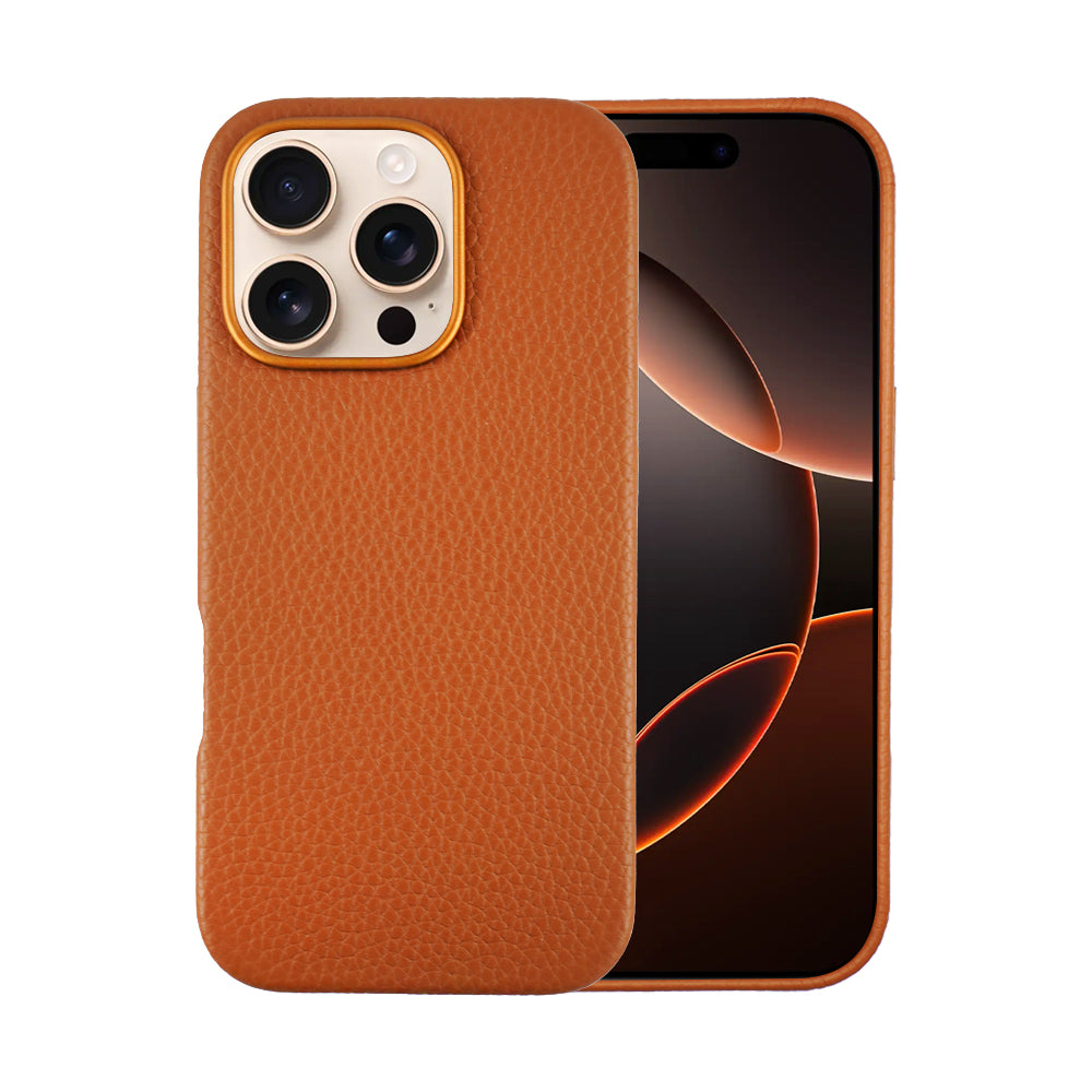 Amur Leather Case For iPhone 16 Series – Gray
