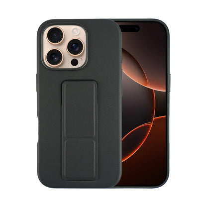 Tank Vegan Leather Case For iPhone 16 Series-Gray
