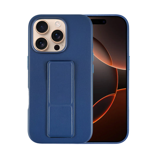 Tank Vegan Leather Case For iPhone 16 Series-Blue