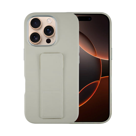 Tank Vegan Leather Case For iPhone 16 Series-Gray