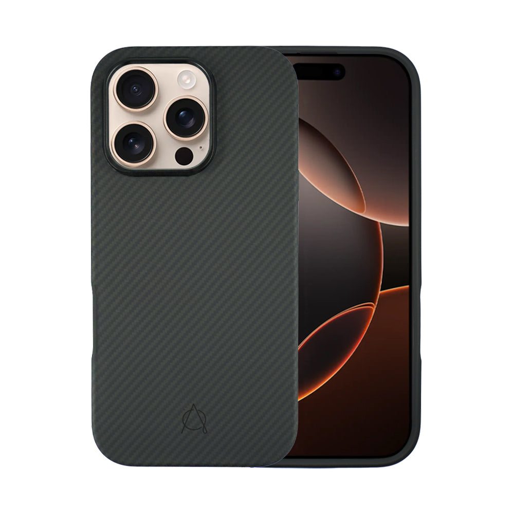 Savar 600D Aramid Fiber Case For iPhone 16 Pro-Black