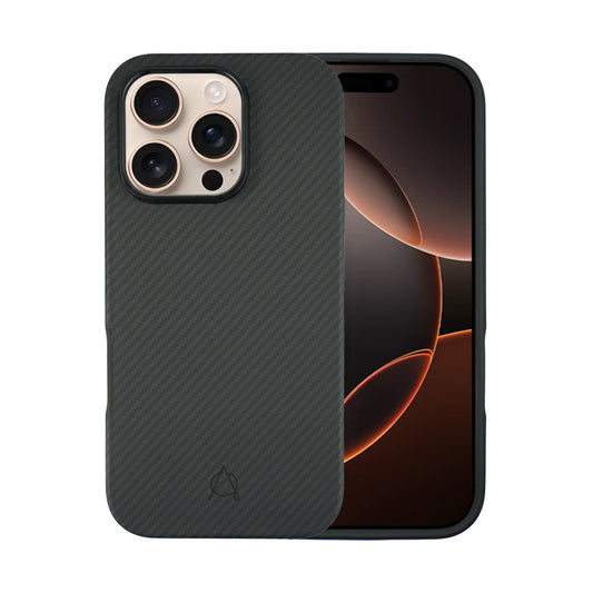 Savar 600D Aramid Fiber Case For iPhone 16 Pro-Black