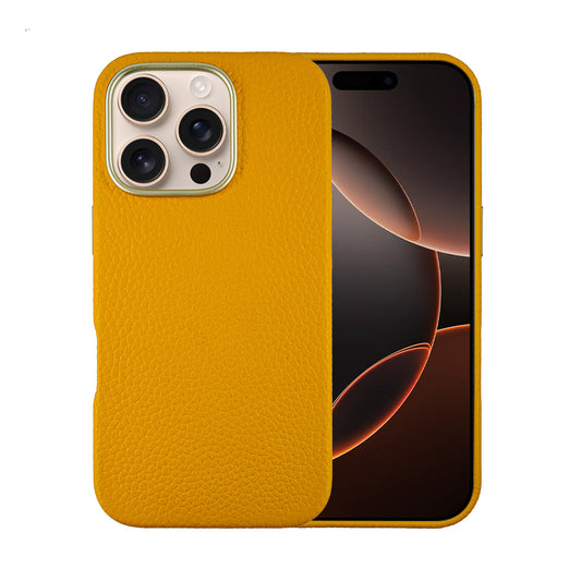 Amur Leather Case For iPhone 16 Series – Yellow