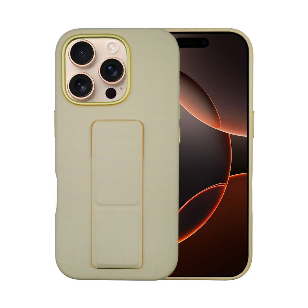 Tank Vegan Leather Case For iPhone 16 Series-Gray