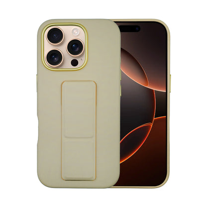 Tank Vegan Leather Case For iPhone 16 Series-Gray