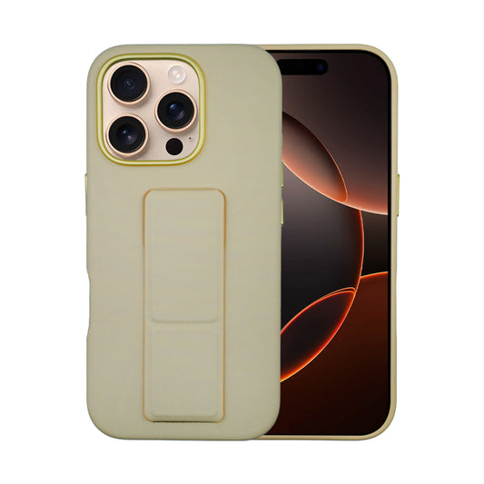 Tank Vegan Leather Case For iPhone 16 Series-Beige