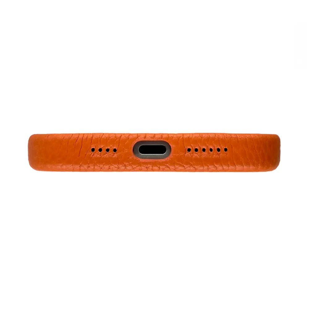 Amur Leather Case For iPhone 15 Series - Orange