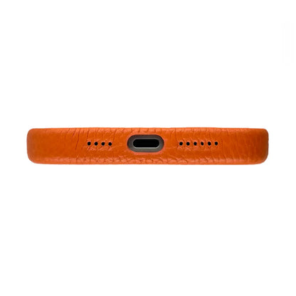 Amur Leather Case For iPhone 15 Series - Orange
