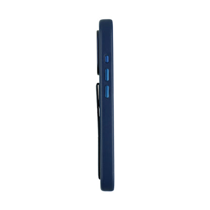 Tank Vegan Leather Case For iPhone 16 Series-Blue