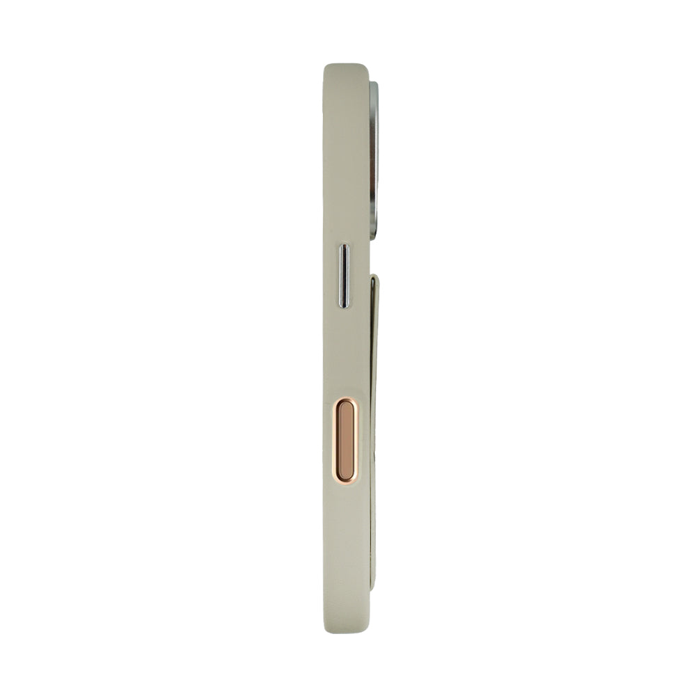 Tank Vegan Leather Case For iPhone 16 Series-Gray