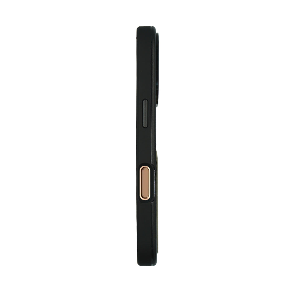 Ambar Leather Case For iPhone 16 Series – Black
