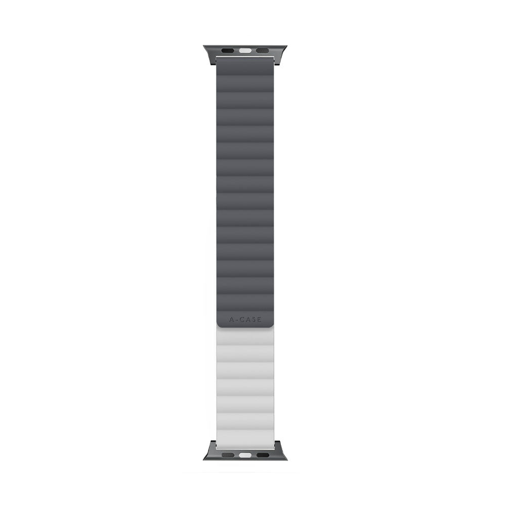 Invix Apple Watch Silicone Magnetic Band-Gray/White