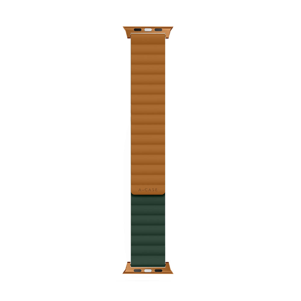 Invix Apple Watch Silicone Magnetic Band-Brown/Green