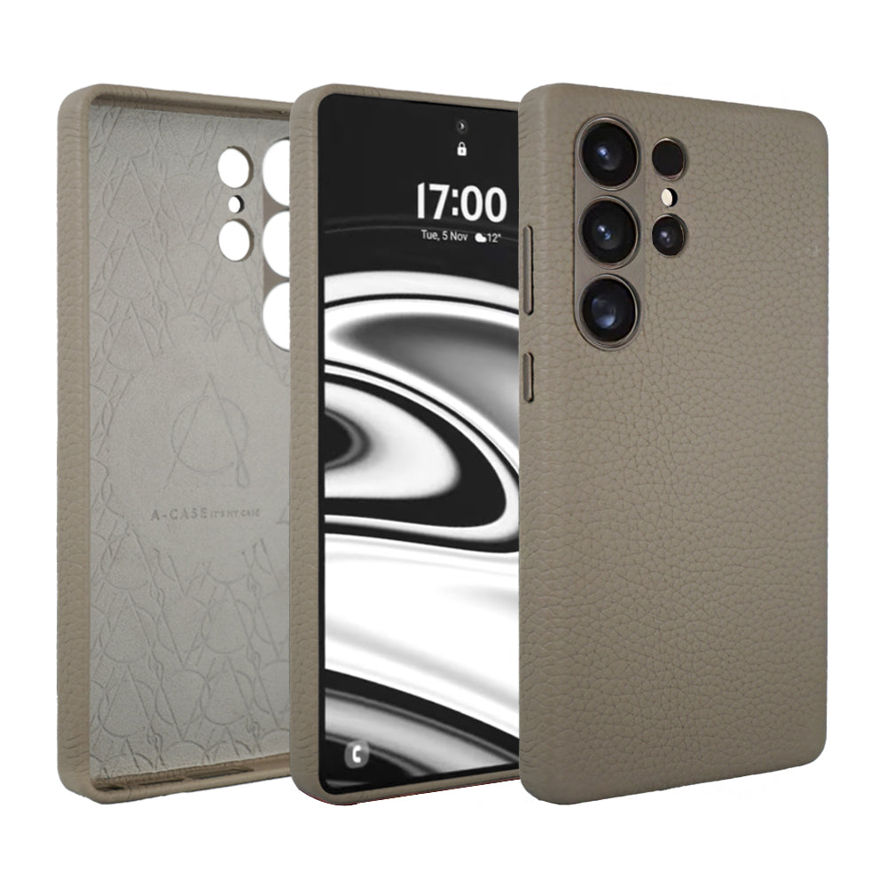Amur Genuine Leather Case For S25 Ultra – Brown