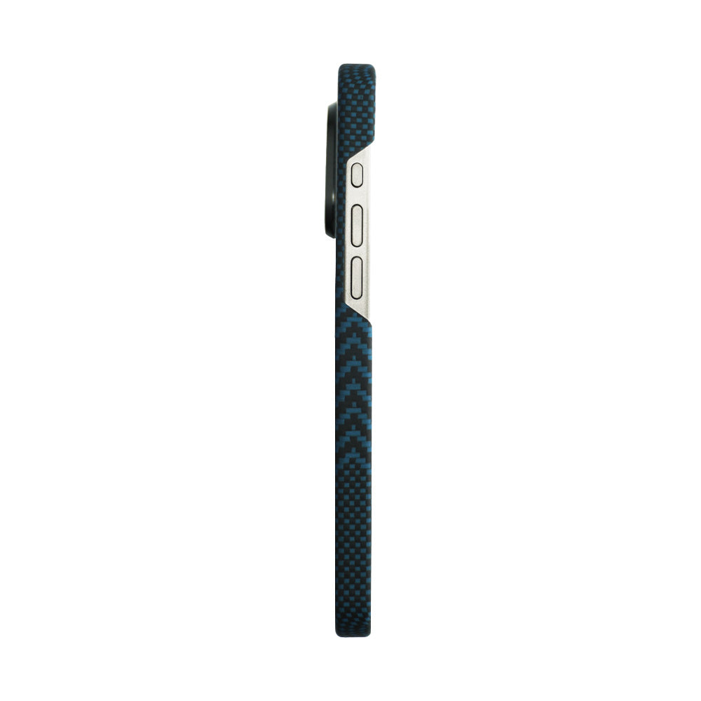 Zikzak Aramid Fiber Case For iPhone 15 Pro Max - Blue