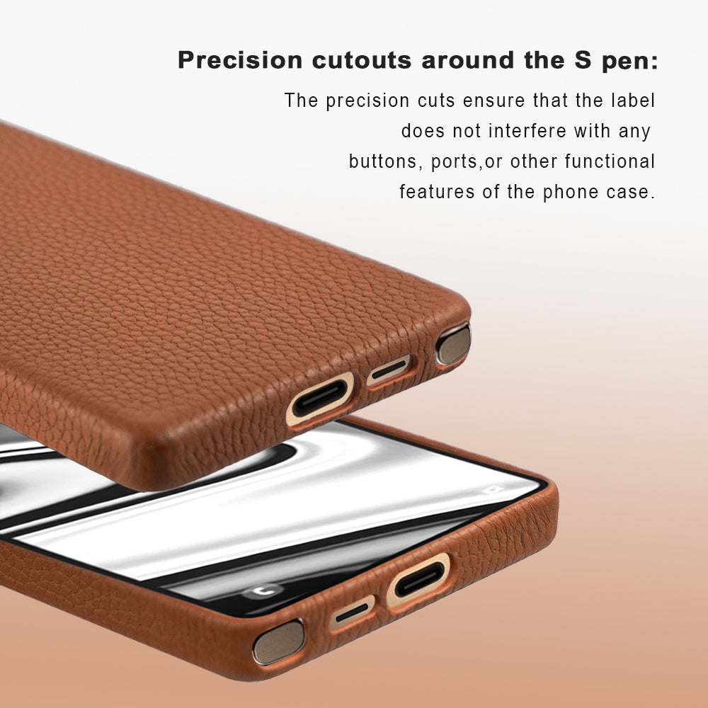 Amur Genuine Leather Case For S25 Ultra – Brown
