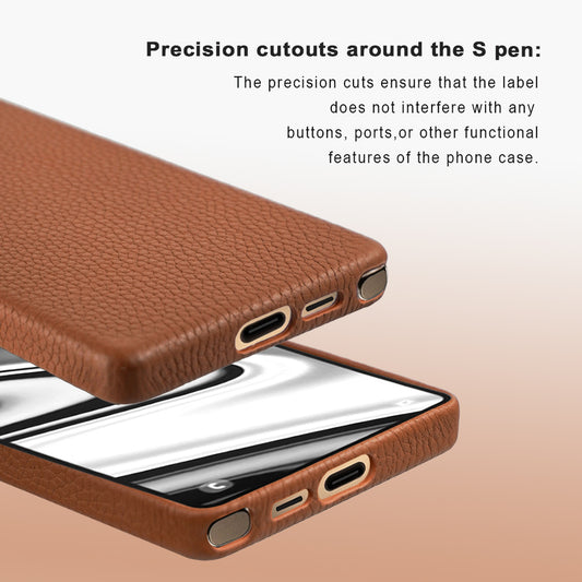 Amur Genuine Leather Case For S25 Ultra – Brown