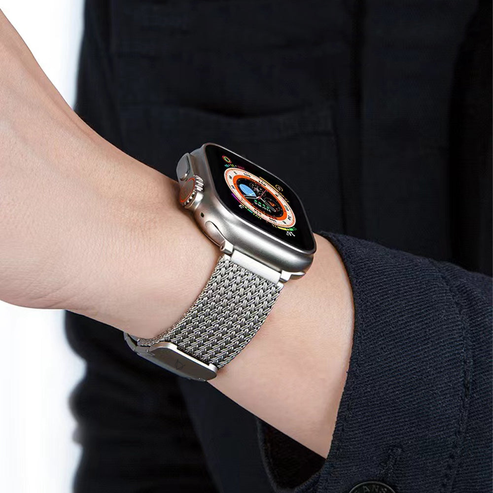 Hasir Apple Watch Magnetic steel Band – Titanium