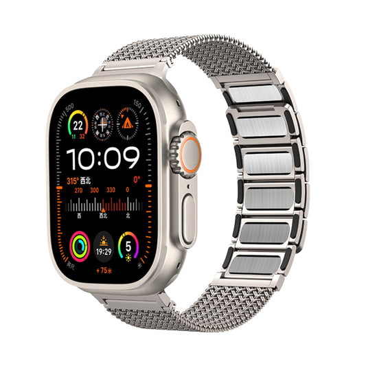Hasir Apple Watch Magnetic steel Band – Titanium