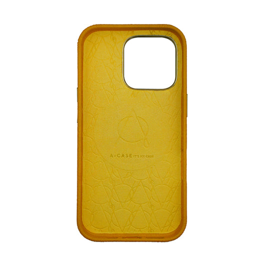 Amur Leather Case For iPhone 16 Series – Yellow
