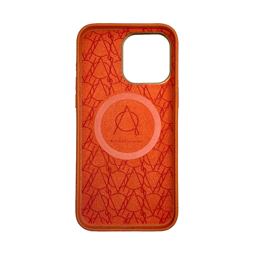 Amur Leather Case For iPhone 15 Series - Orange