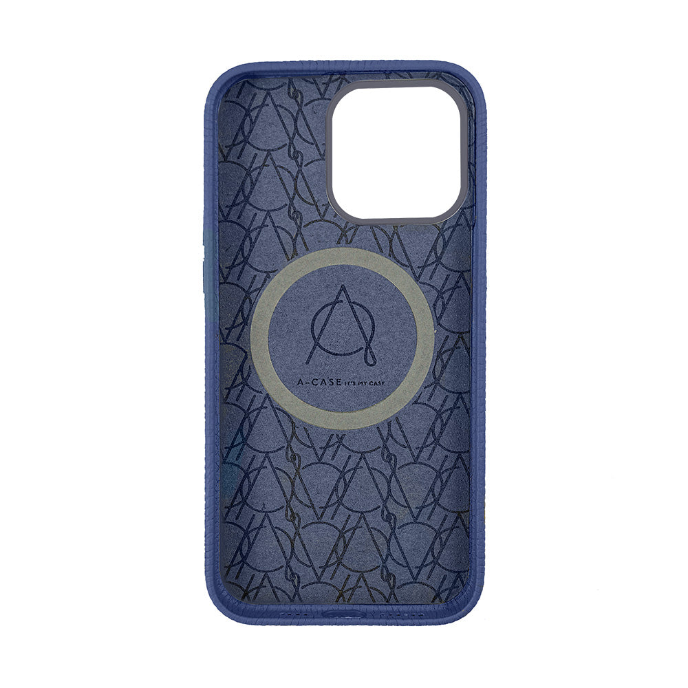 Amur Leather Case For iPhone 15 Series - Blue
