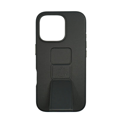 Tank Vegan Leather Case For iPhone 16 Series-Black
