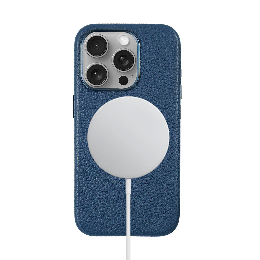 Amur Leather Case For iPhone 15 Series - Blue