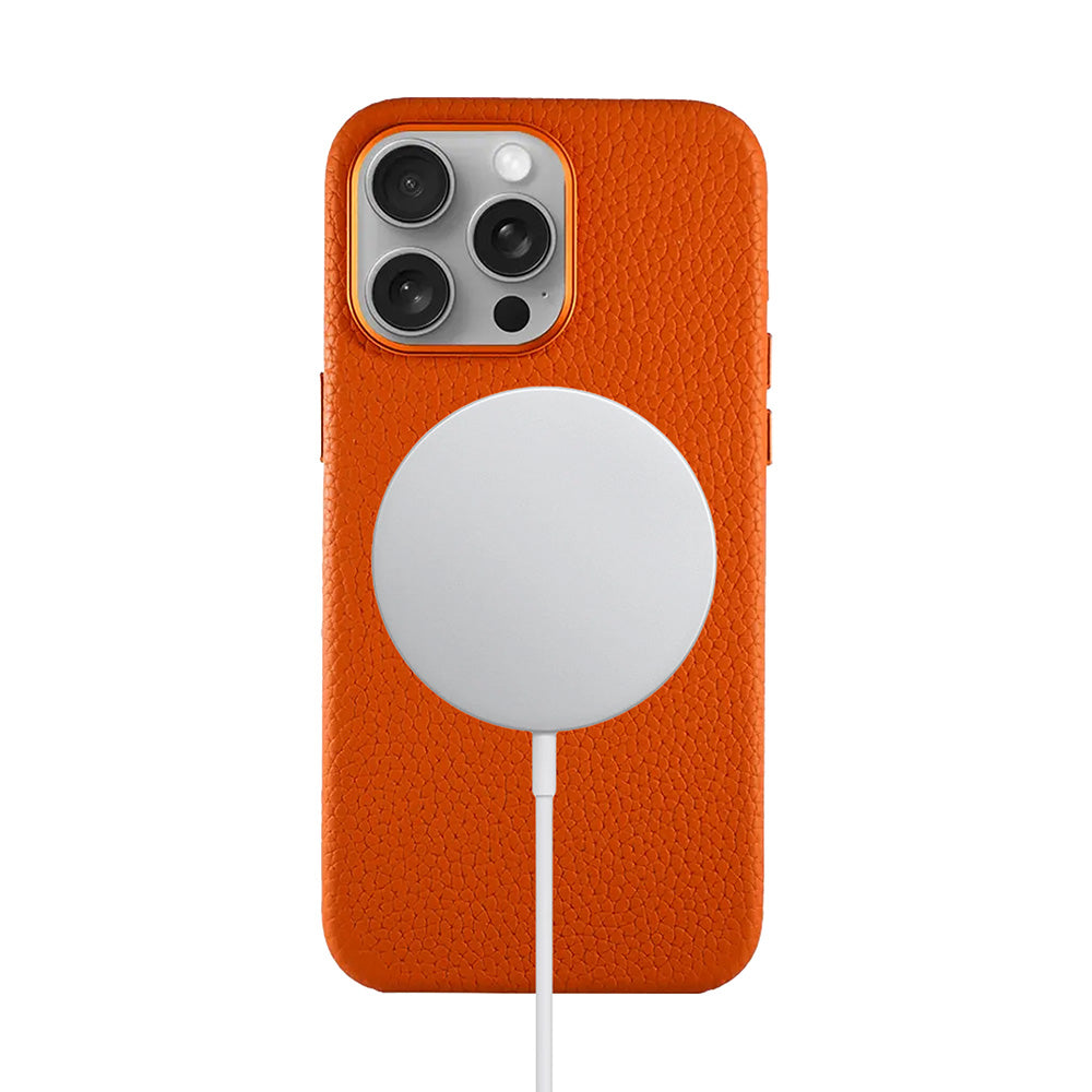 Amur Leather Case For iPhone 15 Series - Orange