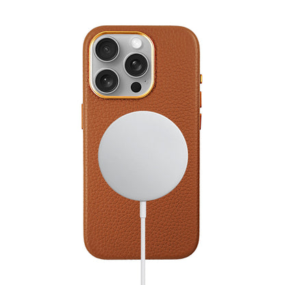 Amur Leather Case For iPhone 15 Series - Brown