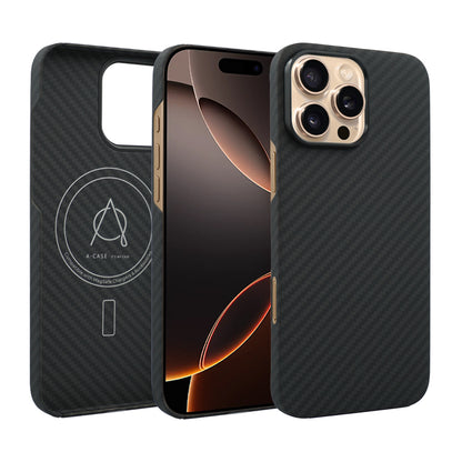 Kavar 1500D Aramid Fiber Case For iPhone 16 Series - Black