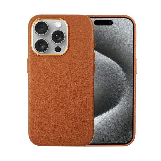 Amur Leather Case For iPhone 15 Series - Brown