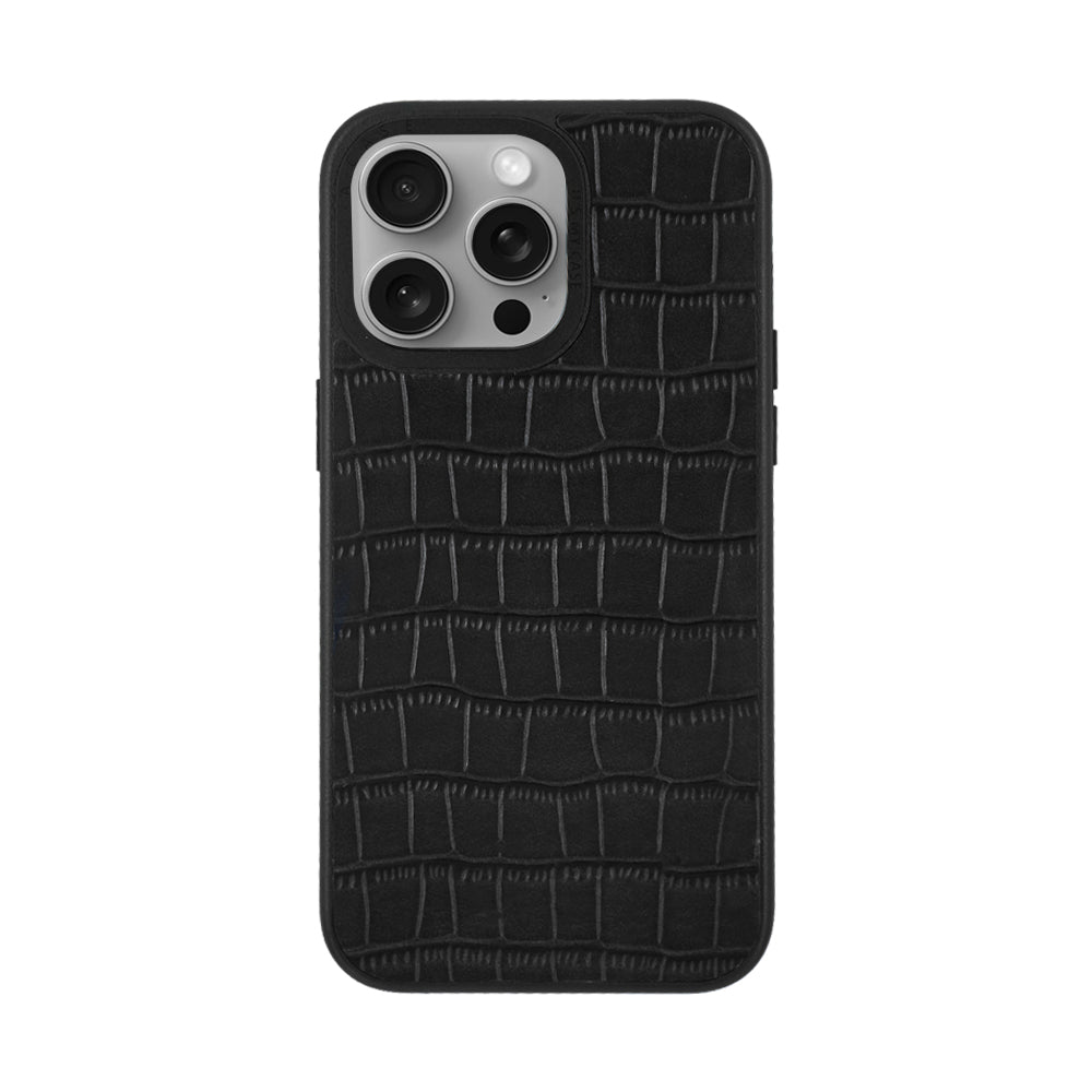 Javan Leather Case For iPhone 15 Series – Black