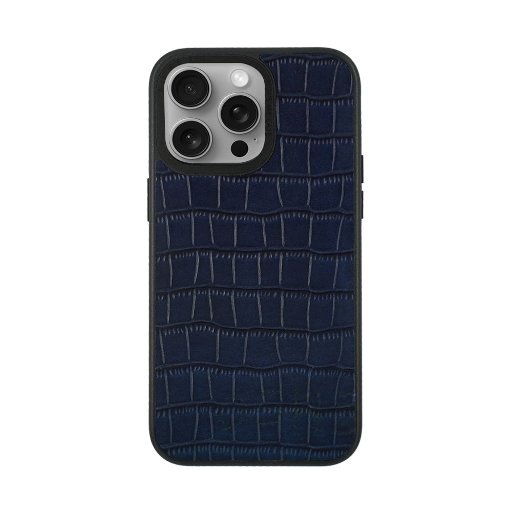 Javan Leather Case For iPhone 15 Series – Blue