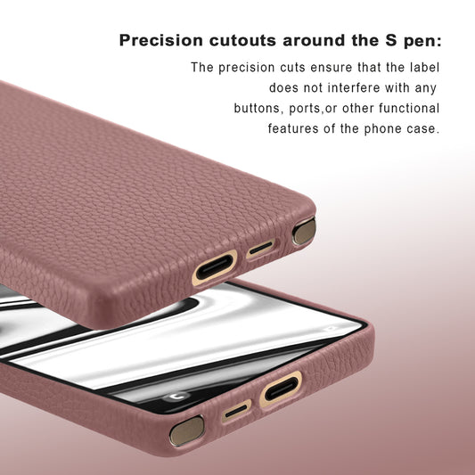 Amur Genuine Leather Case For S25 Ultra – Pink