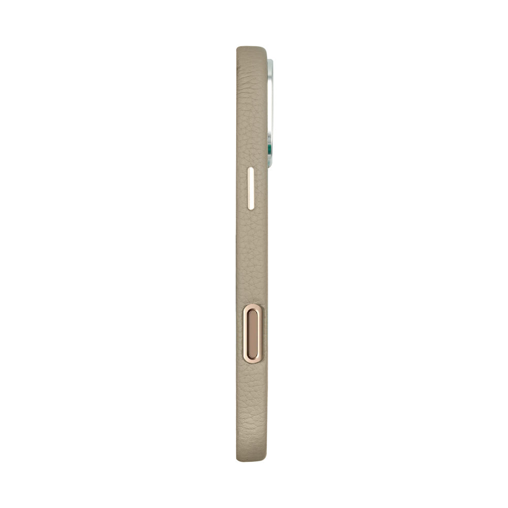 Amur Pro Leather Case For iPhone 16 Series-Gray/Tiffany