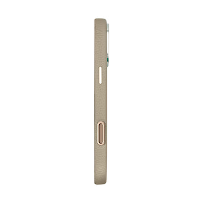 Amur Pro Leather Case For iPhone 16 Series-Gray/Tiffany