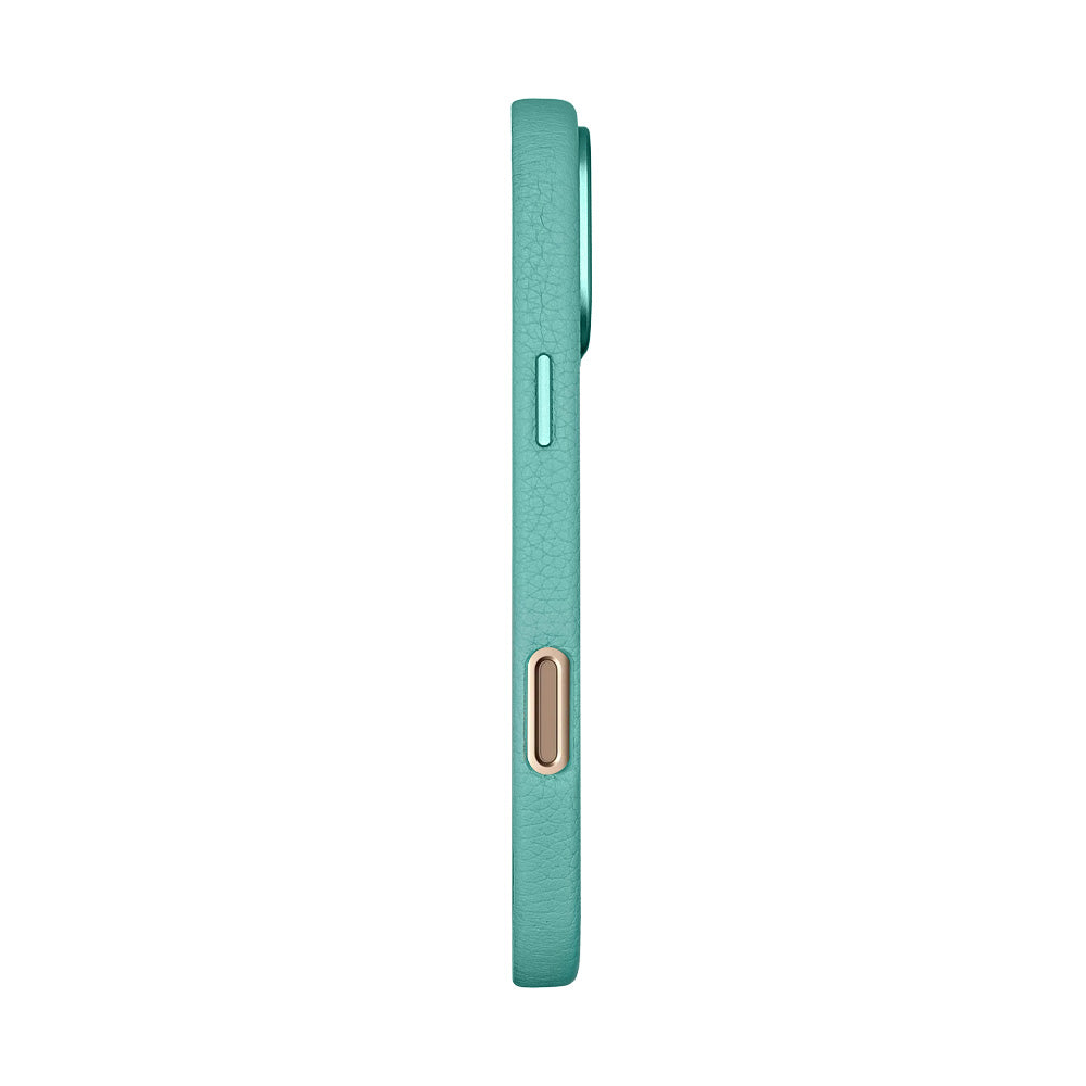 Amur Pro Leather Case For iPhone 16 Series-Tiffany/Brown