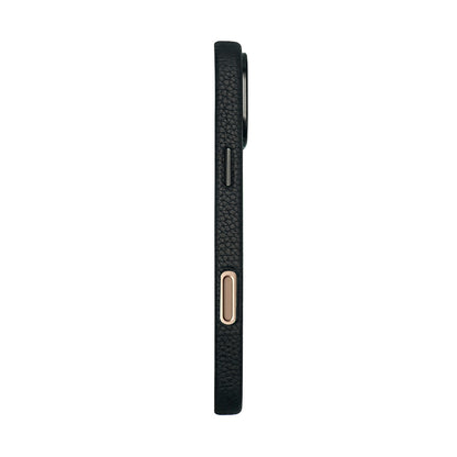 Amur Pro Leather Case For iPhone 16 Series-Black/Green