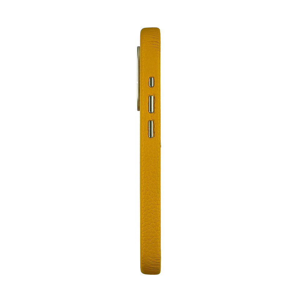 Amur Leather Case For iPhone 16 Series – Yellow