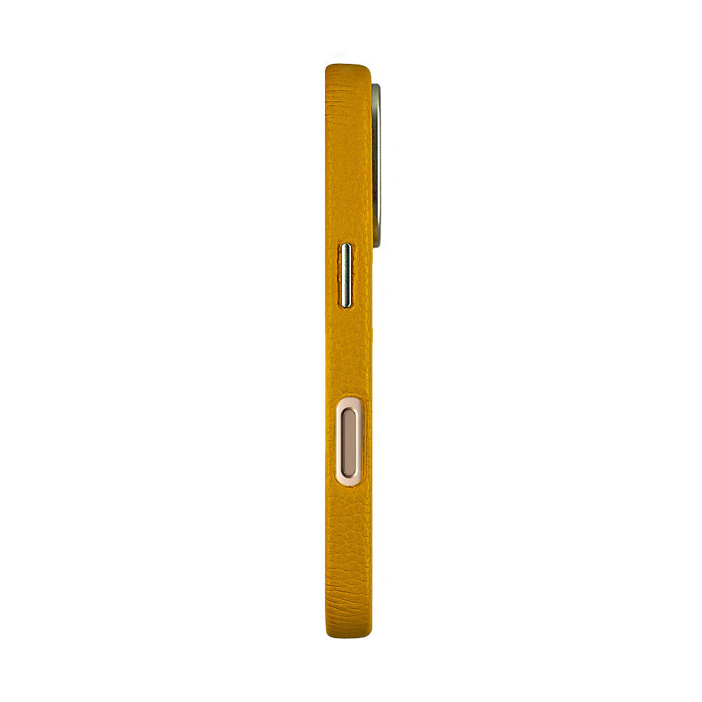 Amur Leather Case For iPhone 16 Series – Yellow