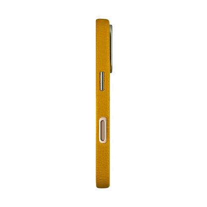 Amur Leather Case For iPhone 16 Series – Yellow