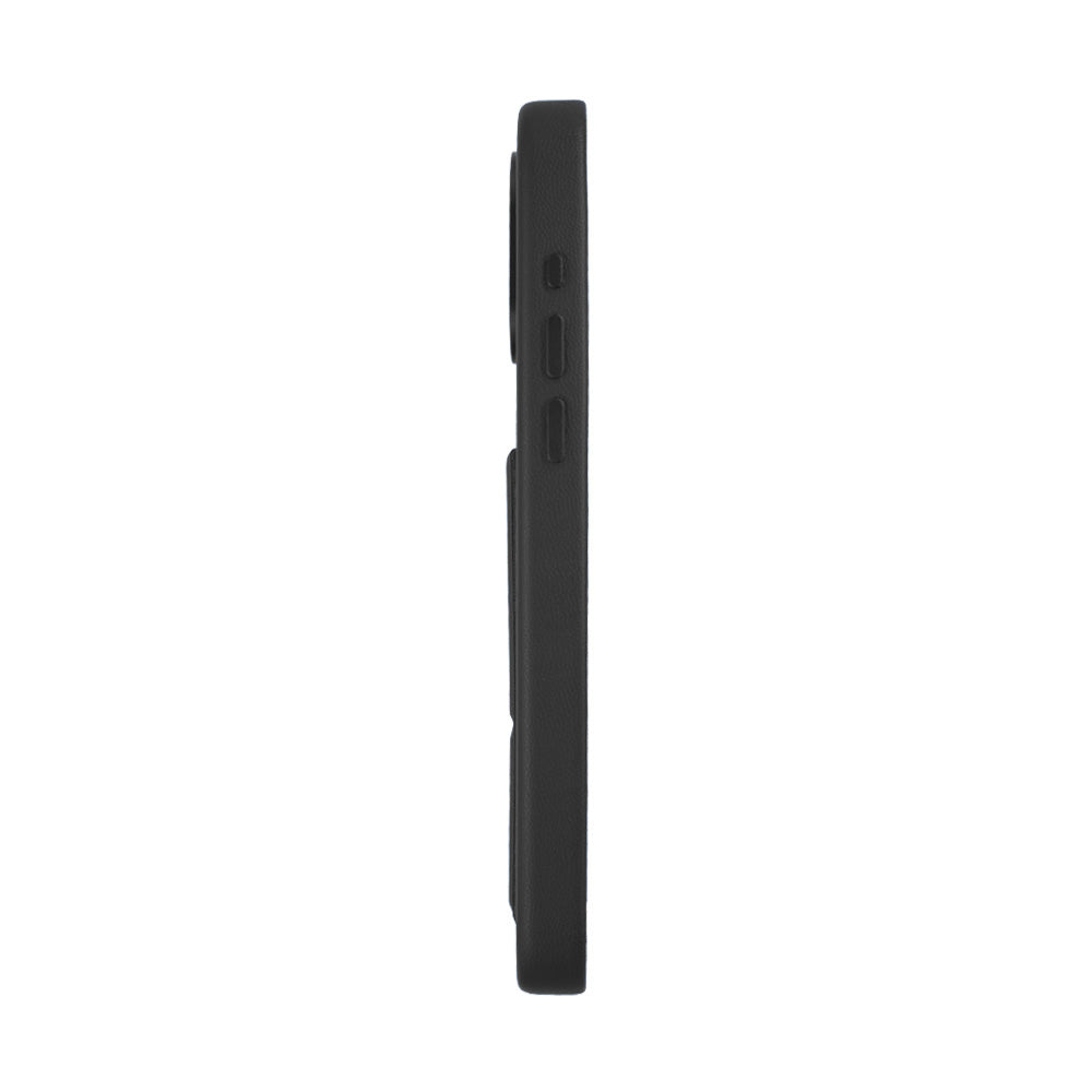 Tank Vegan Leather Case For iPhone 15 Pro Max - Black