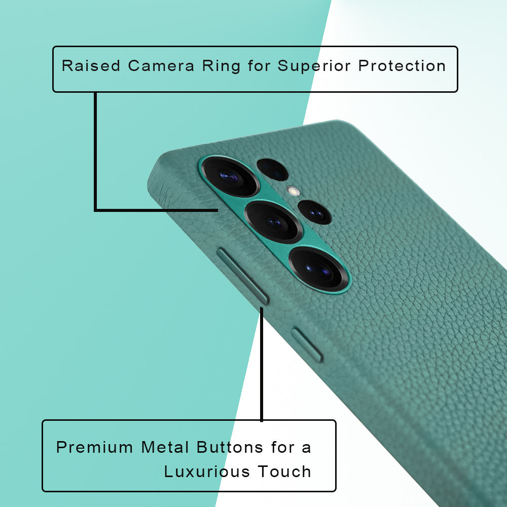 Amur Genuine Leather Case For S25 Ultra – Tiffany