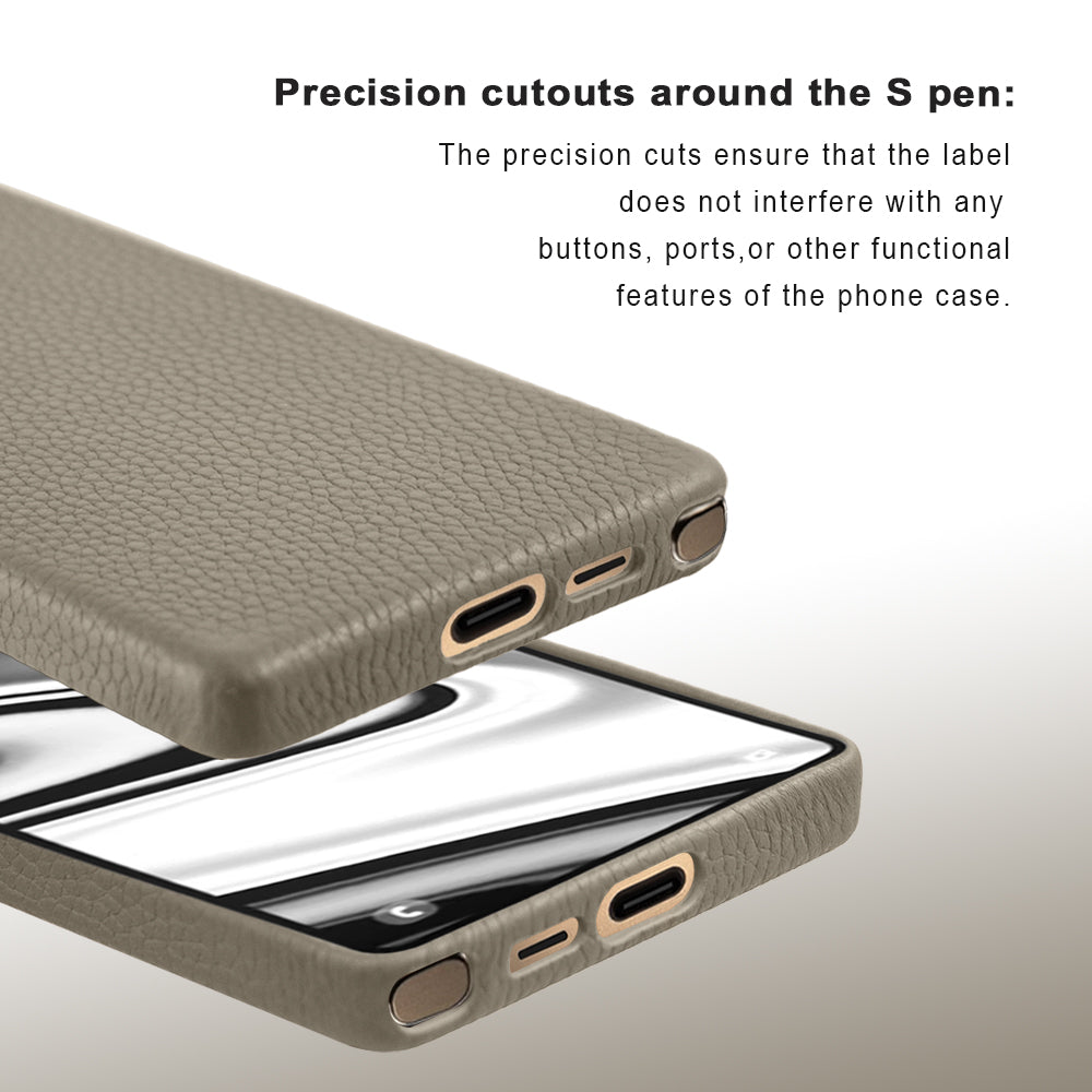 Amur Genuine Leather Case For S25 Ultra – Titanium