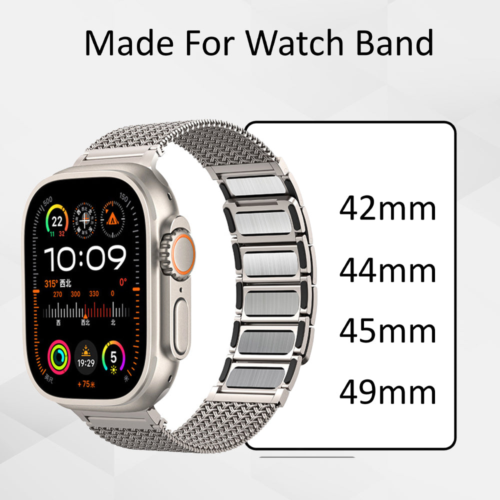 Hasir Apple Watch Magnetic steel Band – Titanium