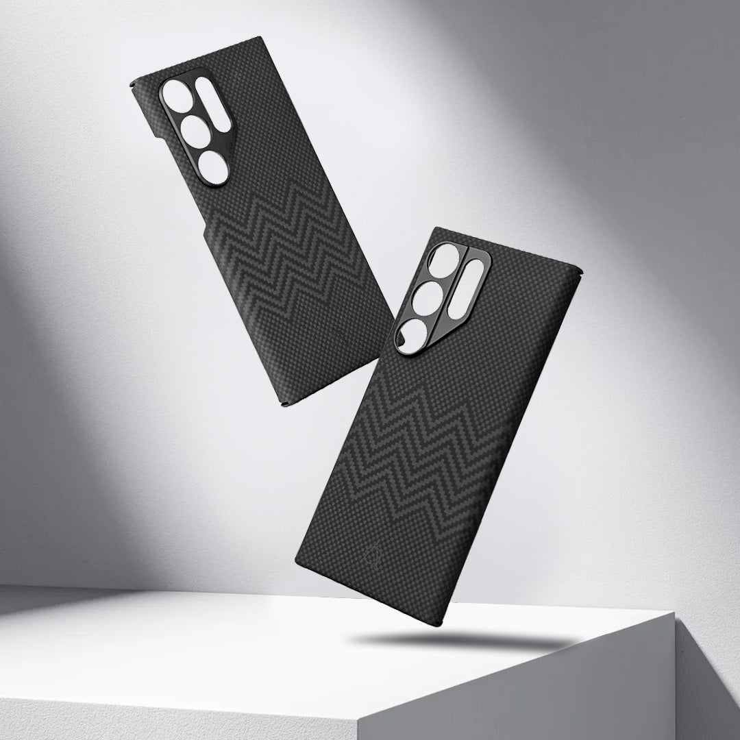 ZikZak Aramid Fiber Case For S24 Ultra – Black